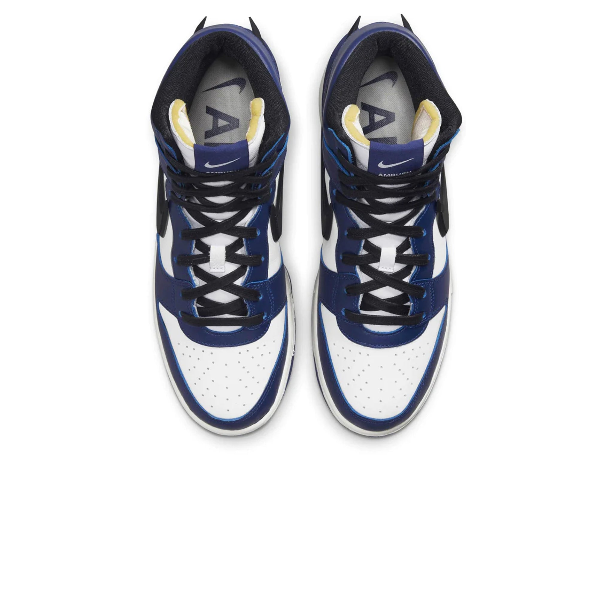 Top down view of Nike Dunk High Ambush Deep Royal Sneaker CU7544-400